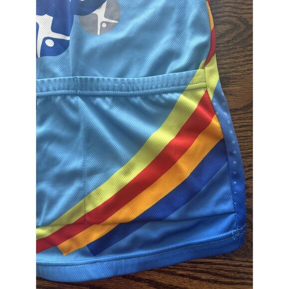 Unisex Peak 1 Cycling Jersey half zip with 3 pockets Multi color - Picture 4 of 11